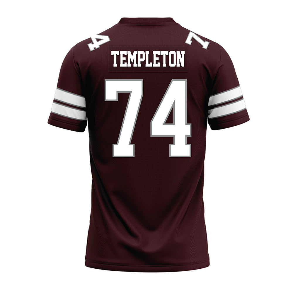 Montana - NCAA Football : Tate Templeton - Maroon Premium Football Jersey