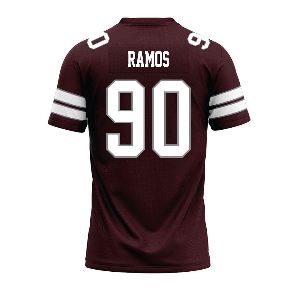 Montana - NCAA Football : Jareb Ramos - Maroon Premium Football Jersey