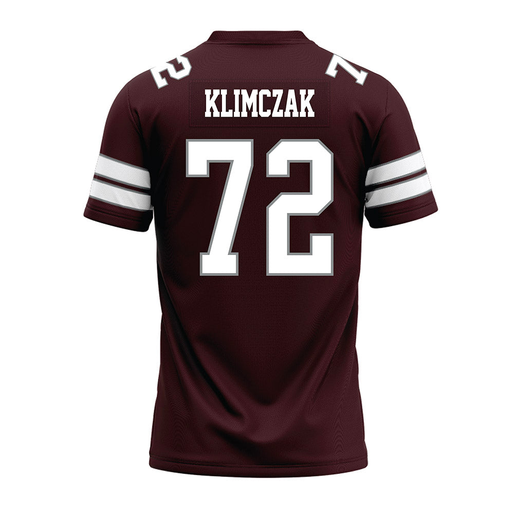 Montana - NCAA Football : Cade Klimczak - Maroon Premium Football Jersey
