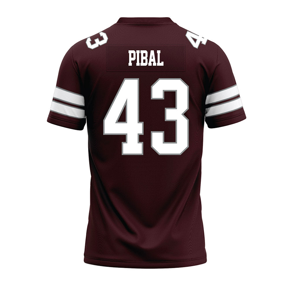Montana - NCAA Football : Grayson Pibal - Maroon Premium Football Jersey-1