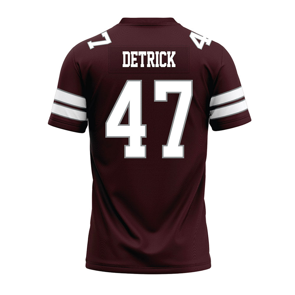 Montana - NCAA Football : Kellen Detrick - Maroon Premium Football Jersey-1