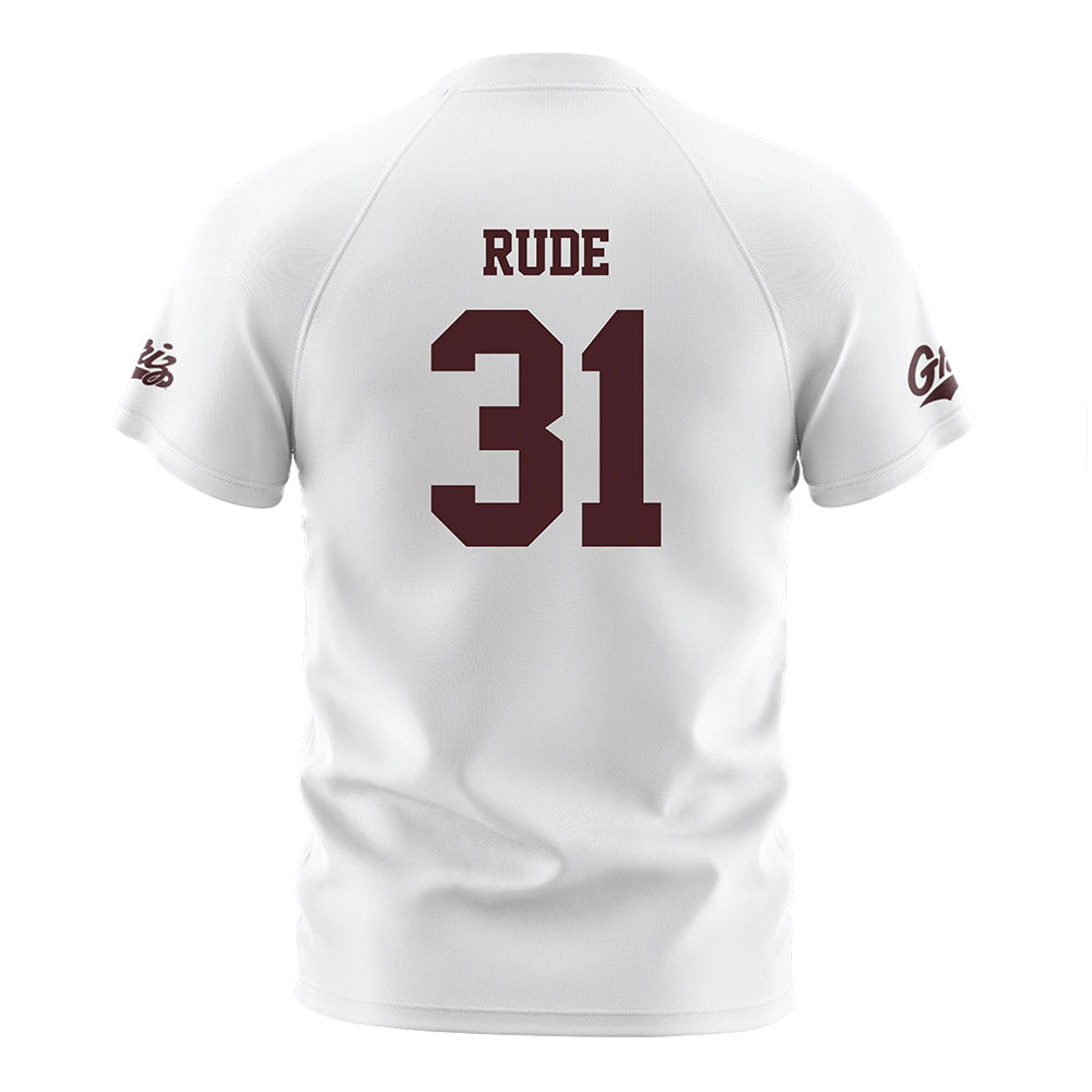 Montana - NCAA Women's Soccer : Malli Rude - White Soccer Jersey-1