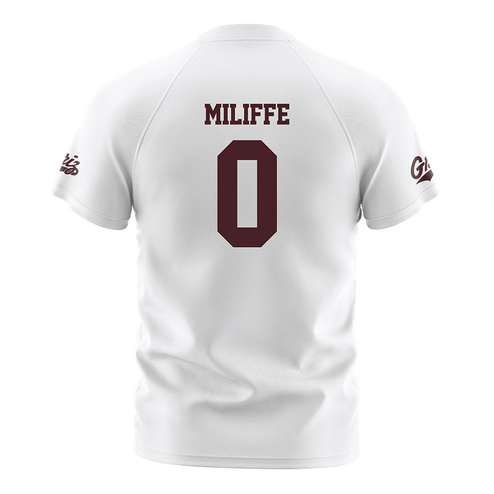 Montana - NCAA Women's Soccer : Jillian Miliffe - White Soccer Jersey-1