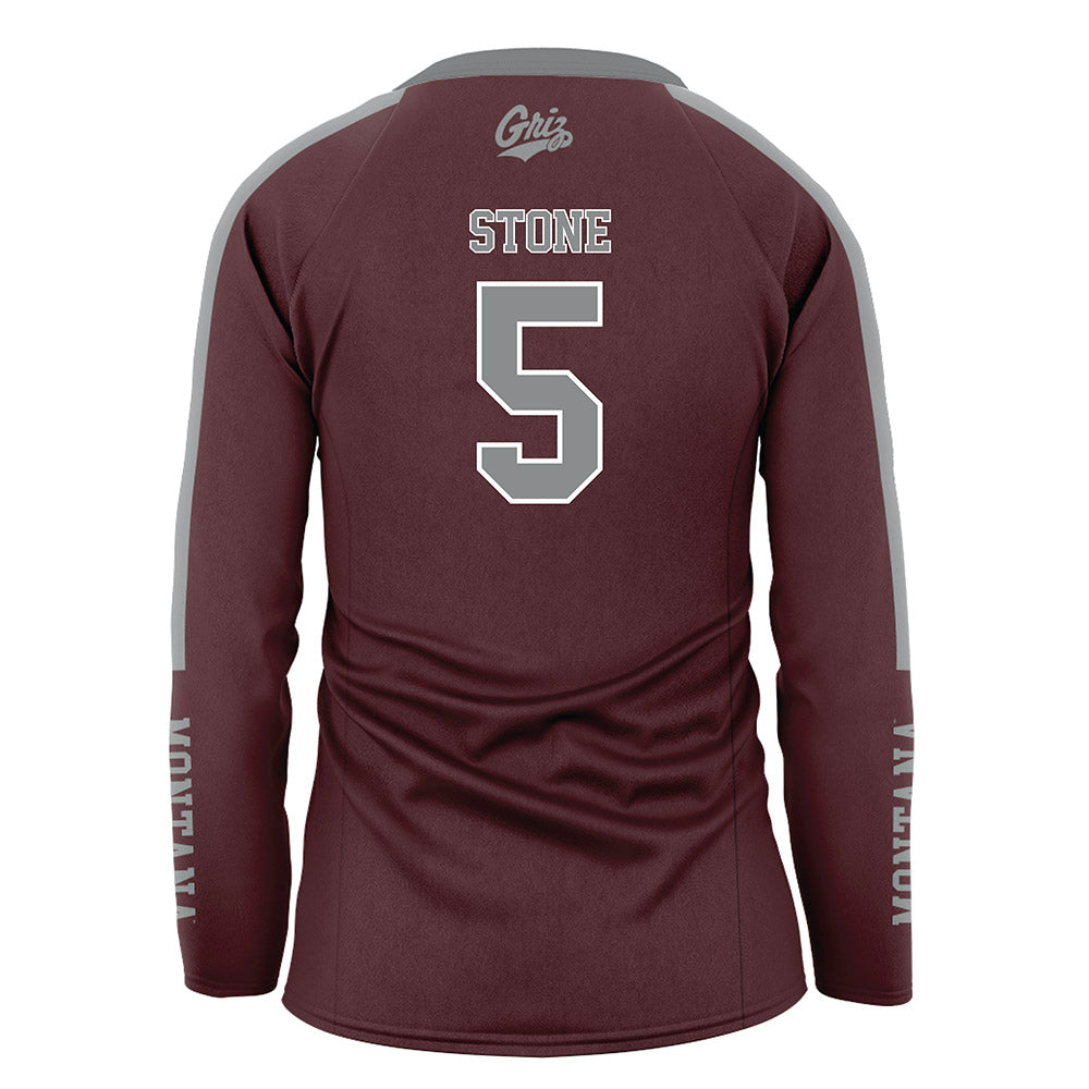 Montana - NCAA Women's Volleyball : Alex Stone - Maroon Volleyball Jersey