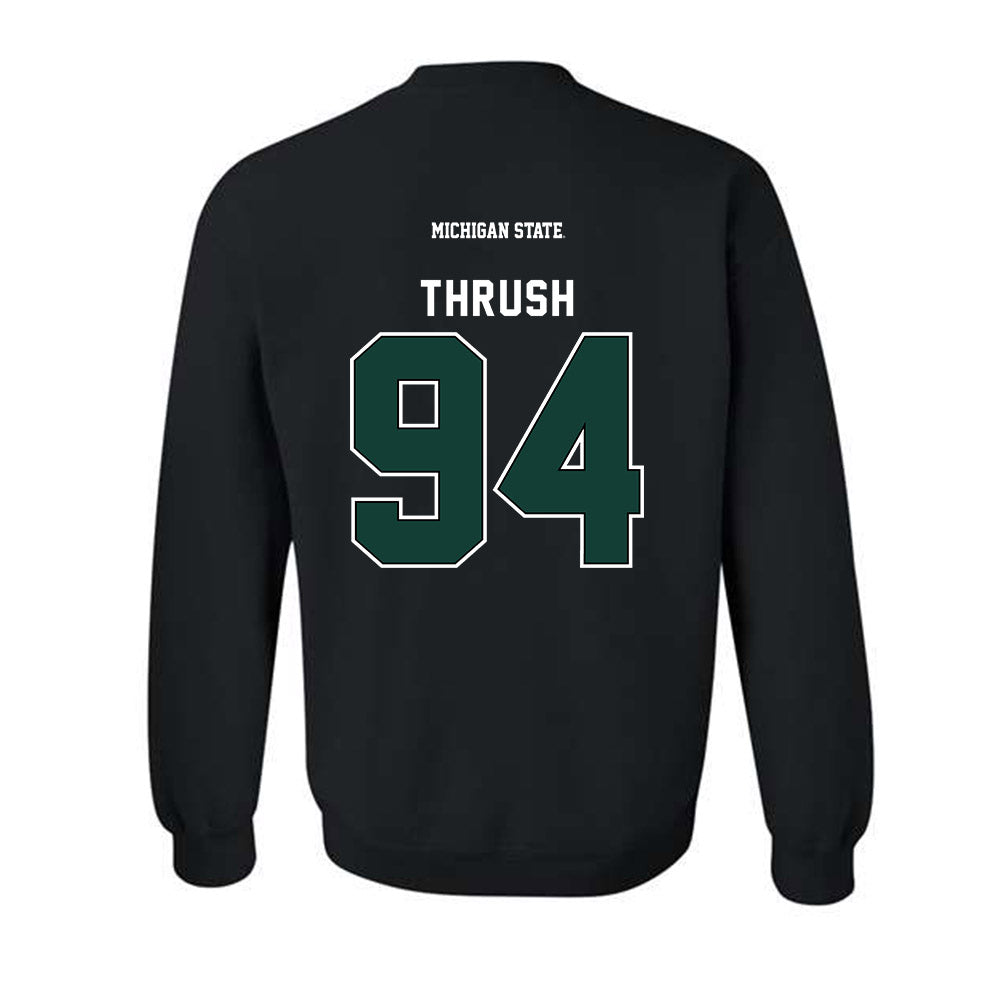 Michigan State - NCAA Football : Cal Thrush - Crewneck Sweatshirt-1