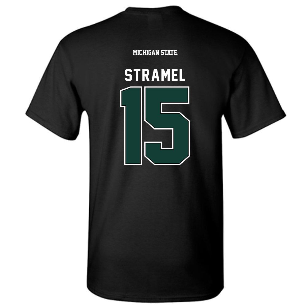 Michigan State - NCAA Men's Ice Hockey : Charlie Stramel - T-Shirt-1
