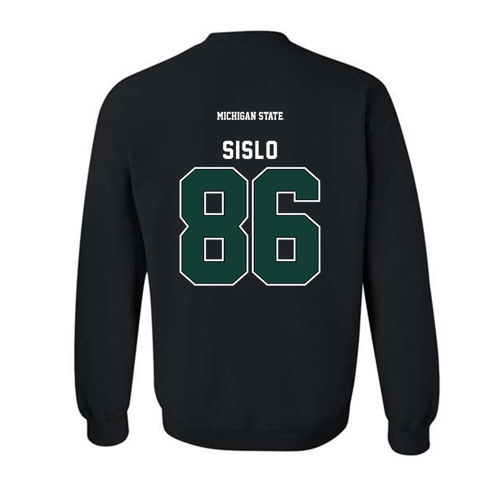 Michigan State - NCAA Football : Blake Sislo - Generic Shersey Crewneck Sweatshirt-1