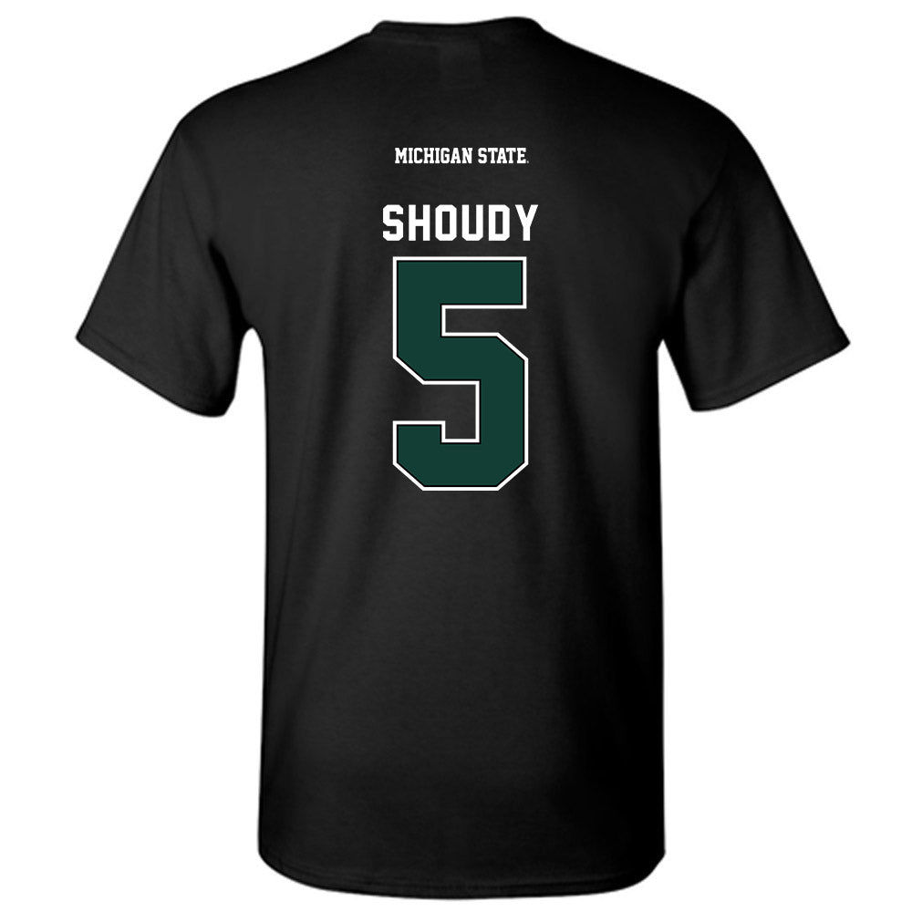 Michigan State - NCAA Men's Ice Hockey : Travis Shoudy - Generic Shersey T-Shirt-1