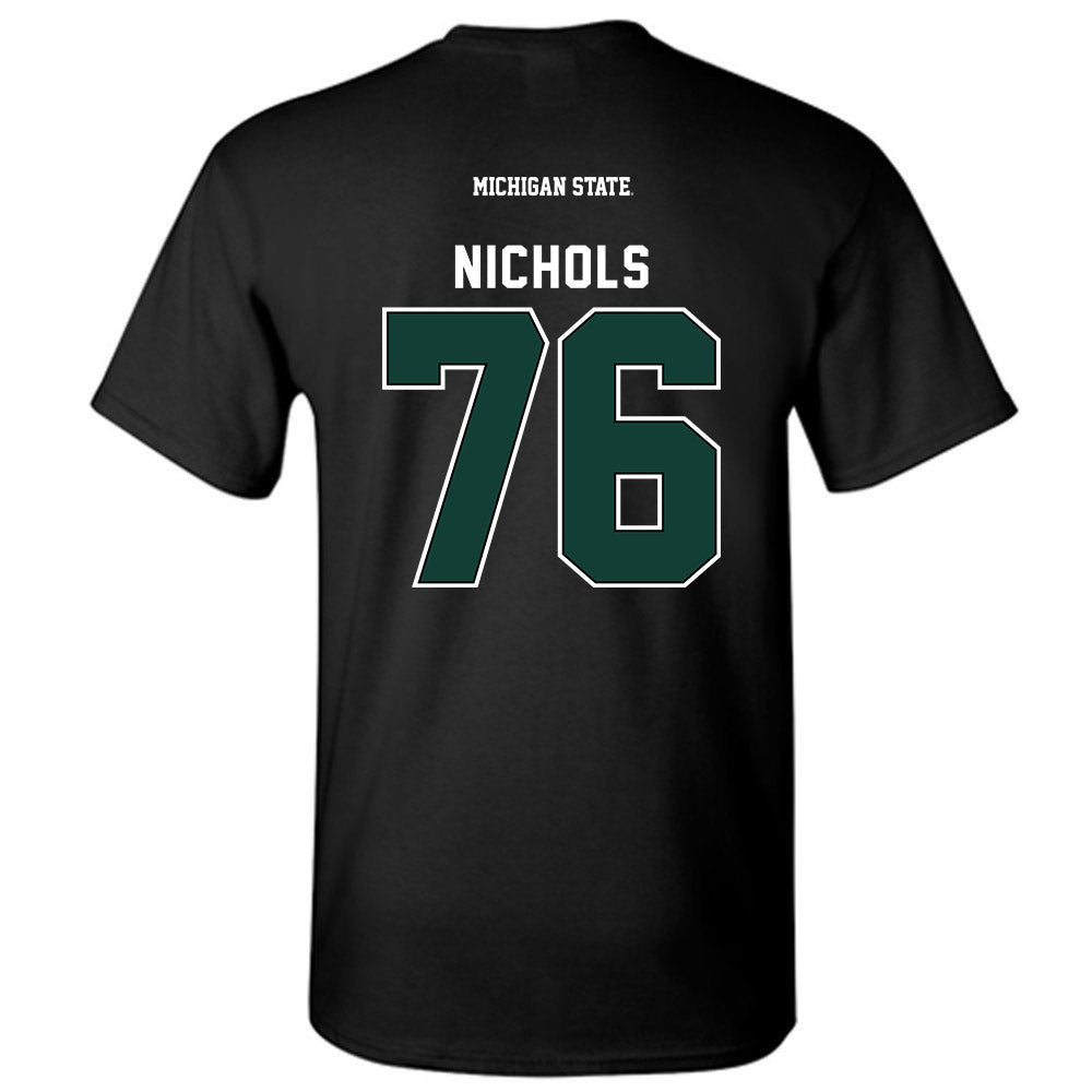 Michigan State - NCAA Football : Drew Nichols - Generic Shersey T-Shirt-1