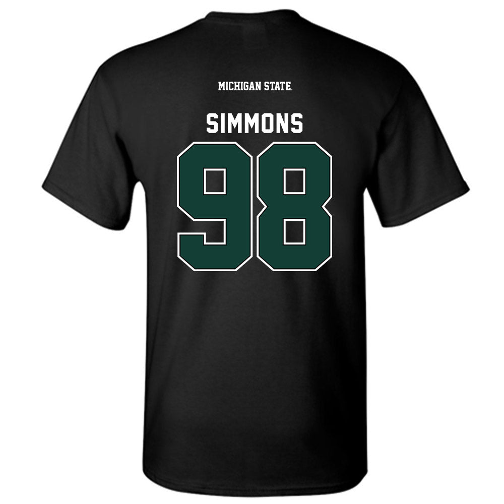 Michigan State - NCAA Football : Derrick Simmons - T-Shirt-1