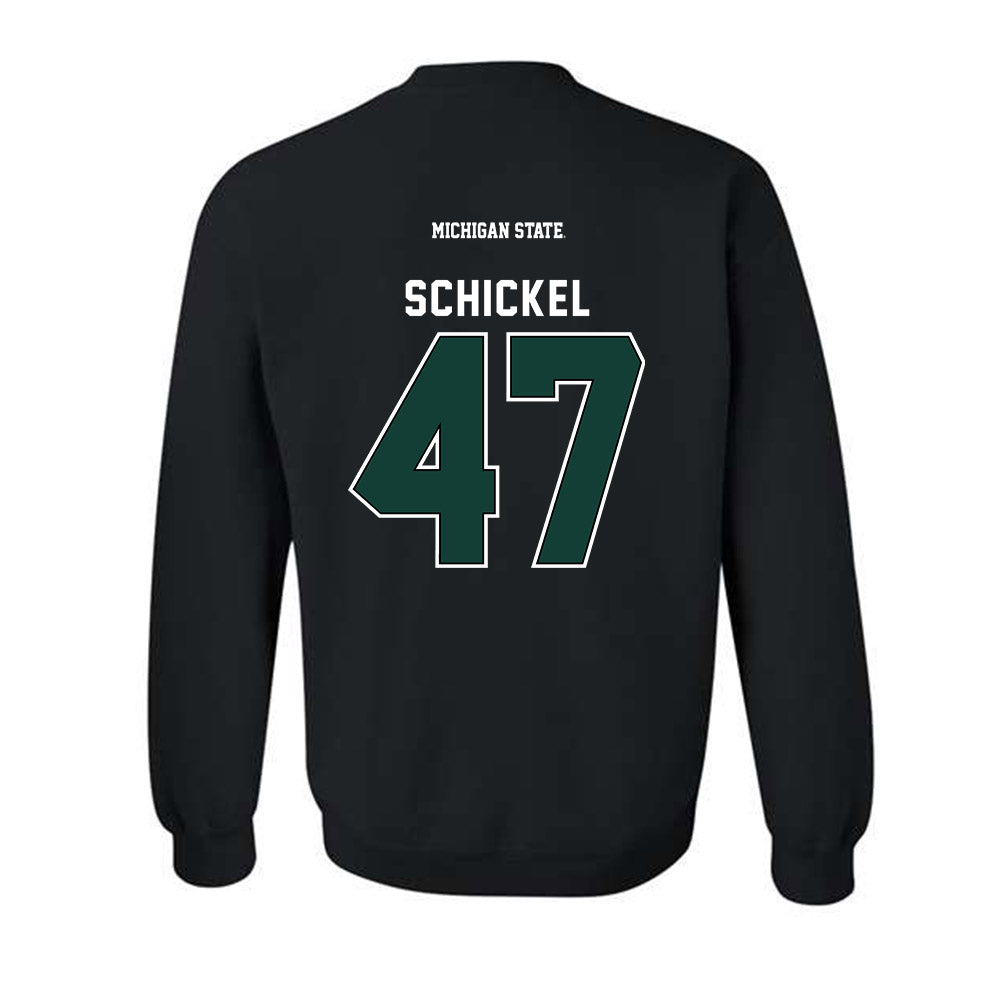 Michigan State - NCAA Football : Kaden Schickel - Generic Shersey Crewneck Sweatshirt-1