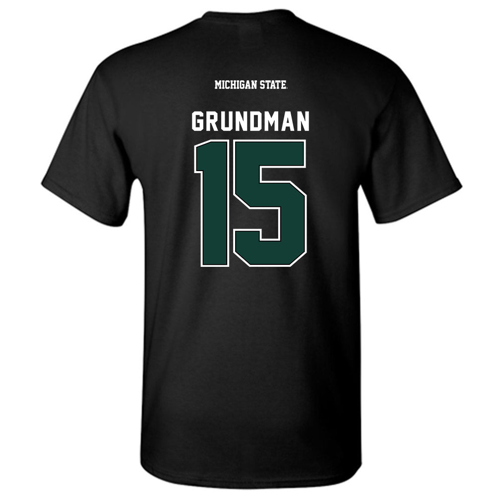 Michigan State - NCAA Baseball : Gannon Grundman - Generic Shersey T-Shirt-1