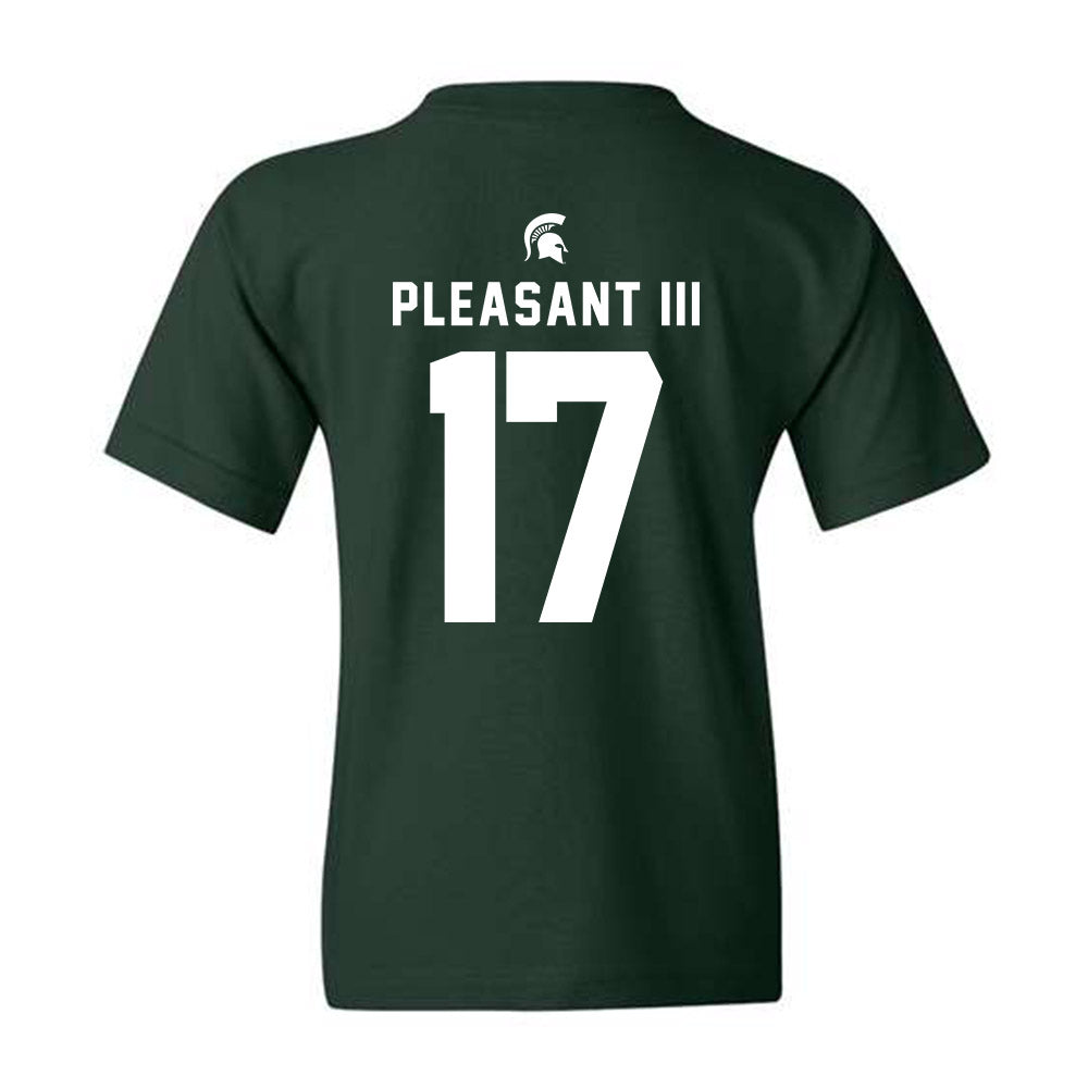 Michigan State - NCAA Football : Eddie Pleasant III - Youth T-Shirt