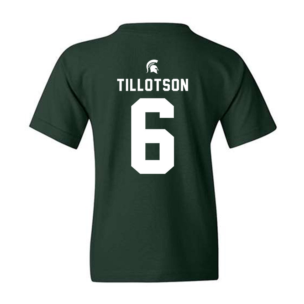 Michigan State - NCAA Women's Soccer : Remini Tillotson - Youth T-Shirt-1