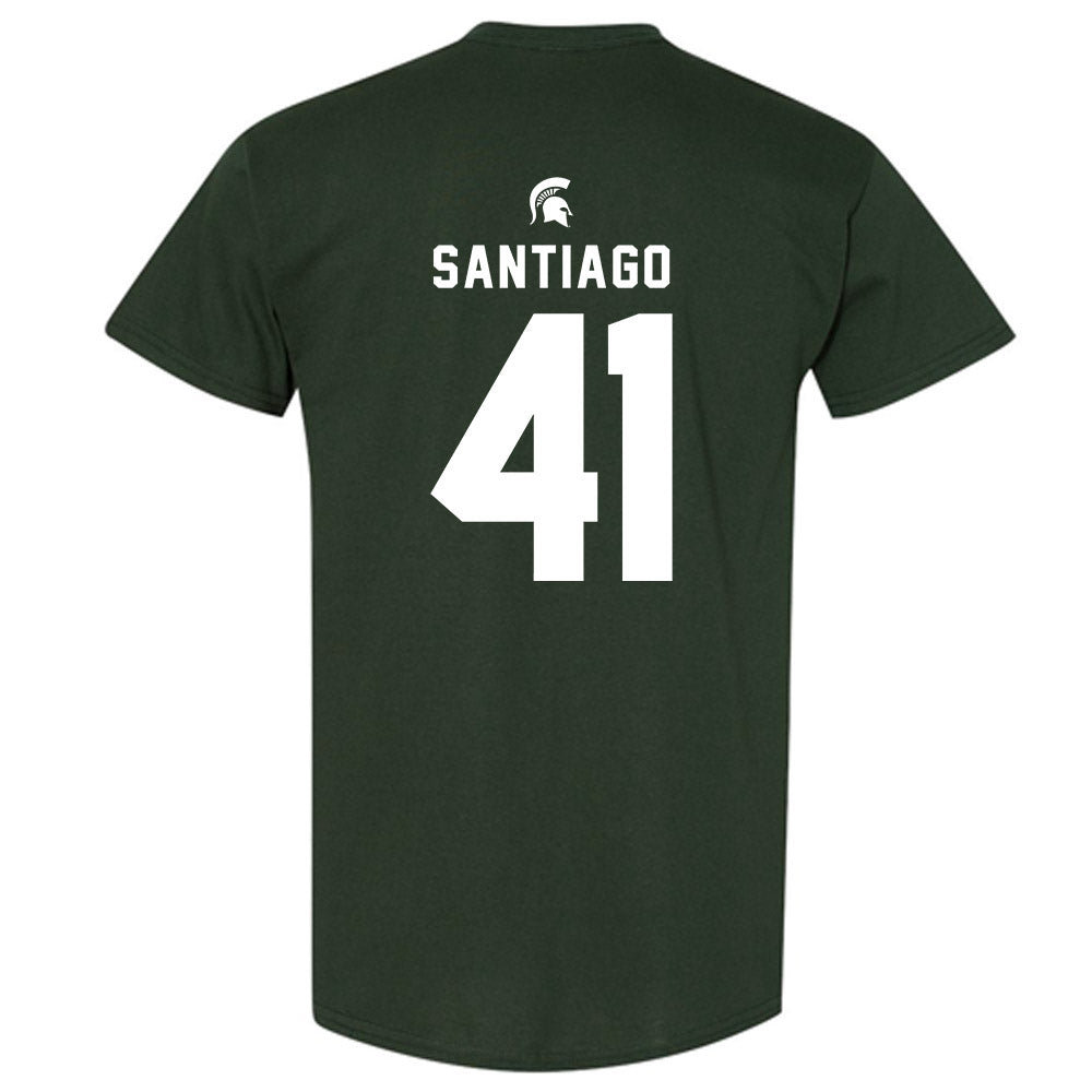 Michigan State - NCAA Football : David Santiago - T-Shirt-1