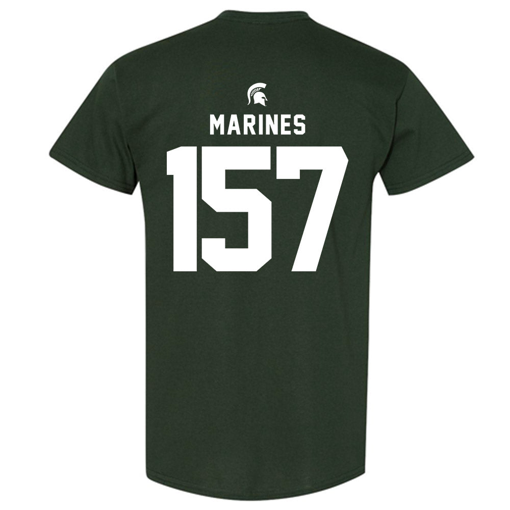 Michigan State - NCAA Wrestling : Darius Marines - Generic Shersey T-Shirt-1