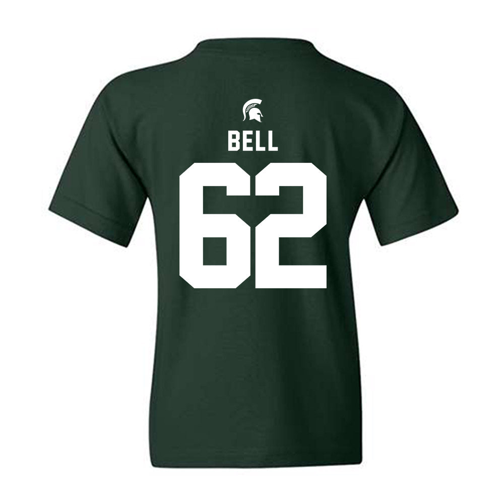 Michigan State - NCAA Football : Justin Bell - Generic Shersey Youth T-Shirt-1