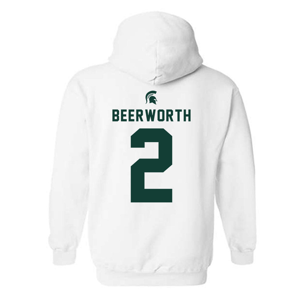 Michigan State - NCAA Women's Soccer : Sofia Beerworth - Classic Shersey Hooded Sweatshirt-1