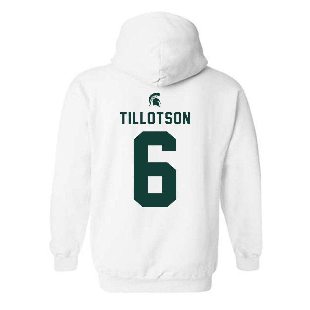 Michigan State - NCAA Women's Soccer : Remini Tillotson - Classic Shersey Hooded Sweatshirt-1
