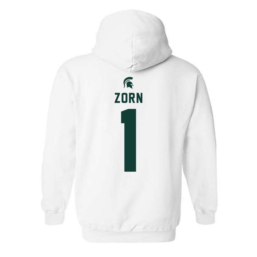 Michigan State - NCAA Women's Soccer : Kennedy Zorn - Classic Shersey Hooded Sweatshirt-1