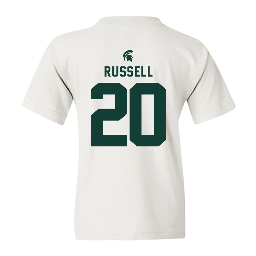 Michigan State - NCAA Men's Ice Hockey : Daniel Russell - Classic Shersey Youth T-Shirt-1