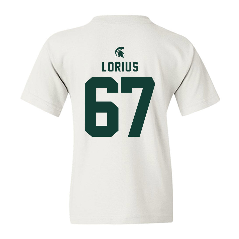 Michigan State - NCAA Football : Hayden Lorius - Classic Shersey Youth T-Shirt-1
