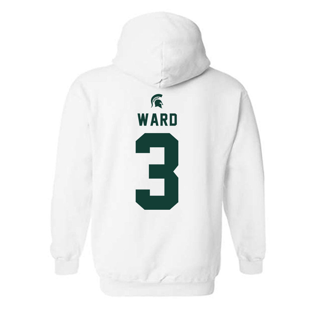 Michigan State - NCAA Men's Basketball : Cam Ward - Classic Shersey Hooded Sweatshirt-1