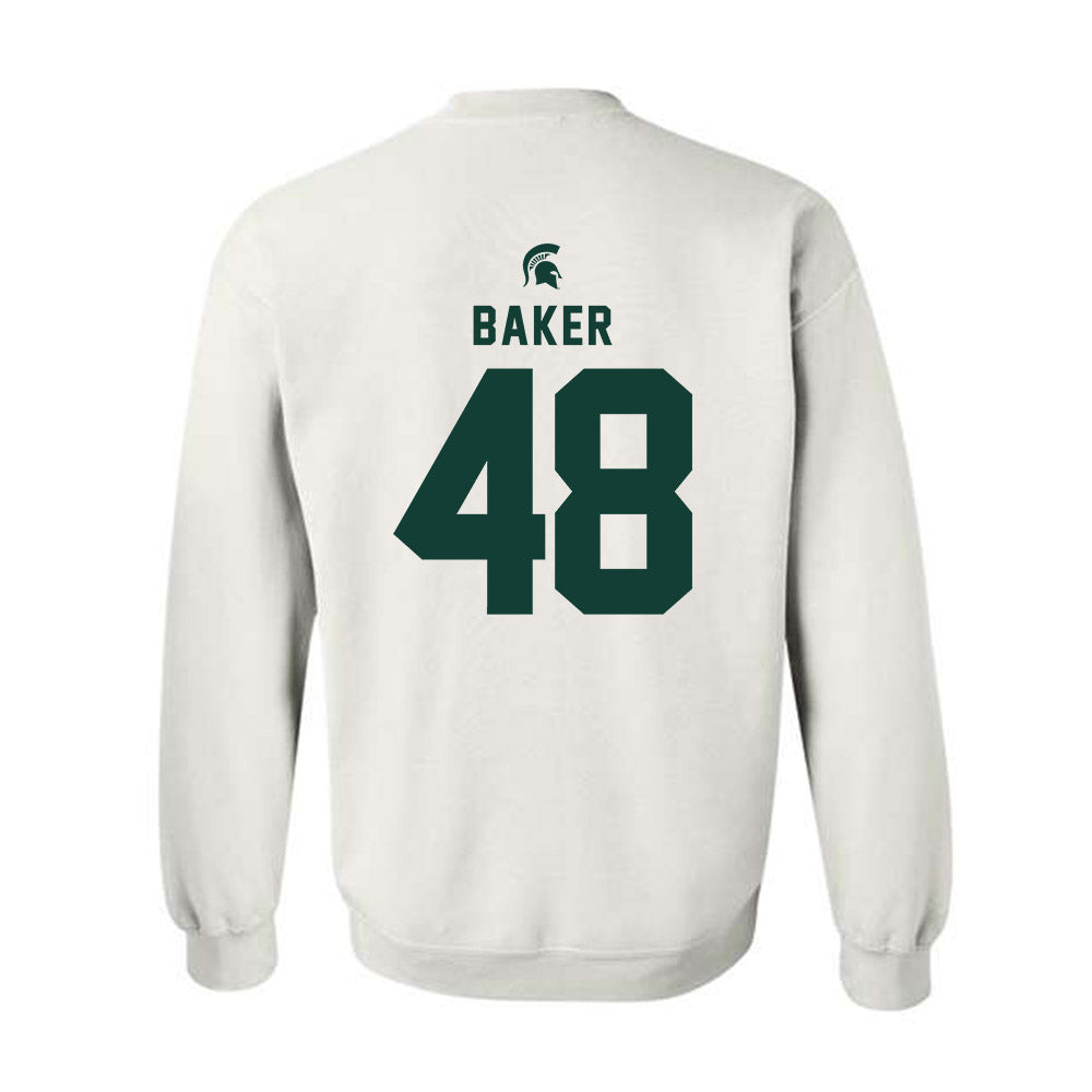 Michigan State - NCAA Football : Charlie Baker - Classic Shersey Crewneck Sweatshirt-1