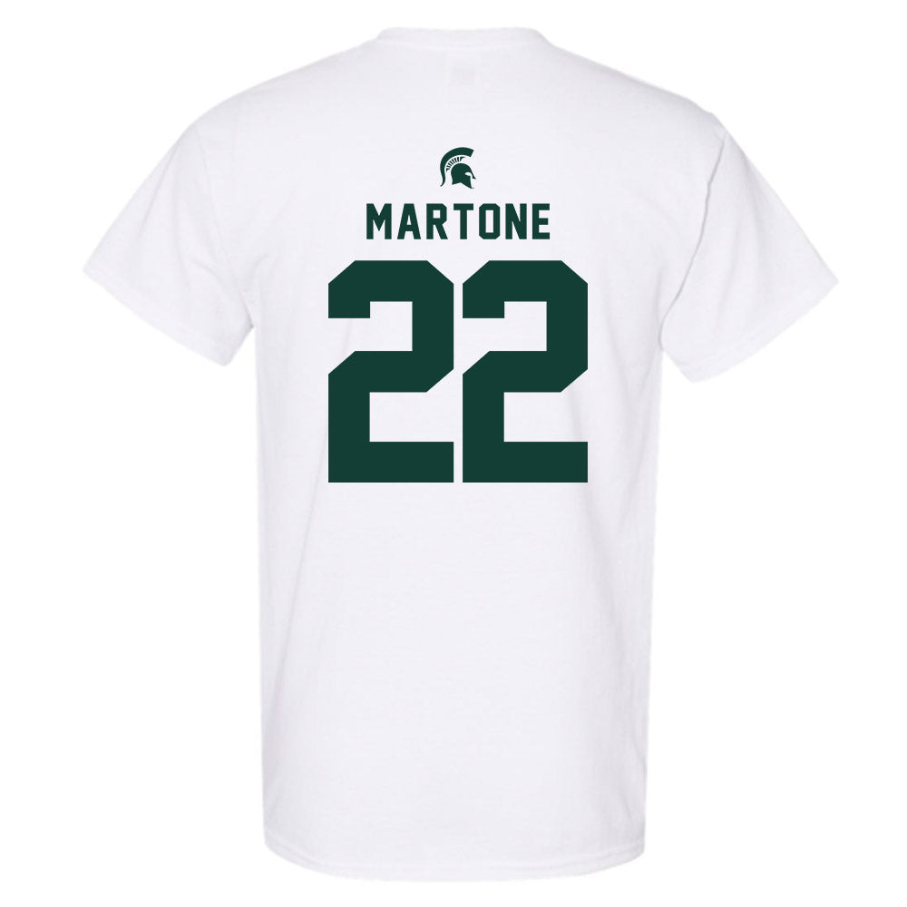 Michigan State - NCAA Men's Ice Hockey : Porter Martone - Classic Shersey T-Shirt-1