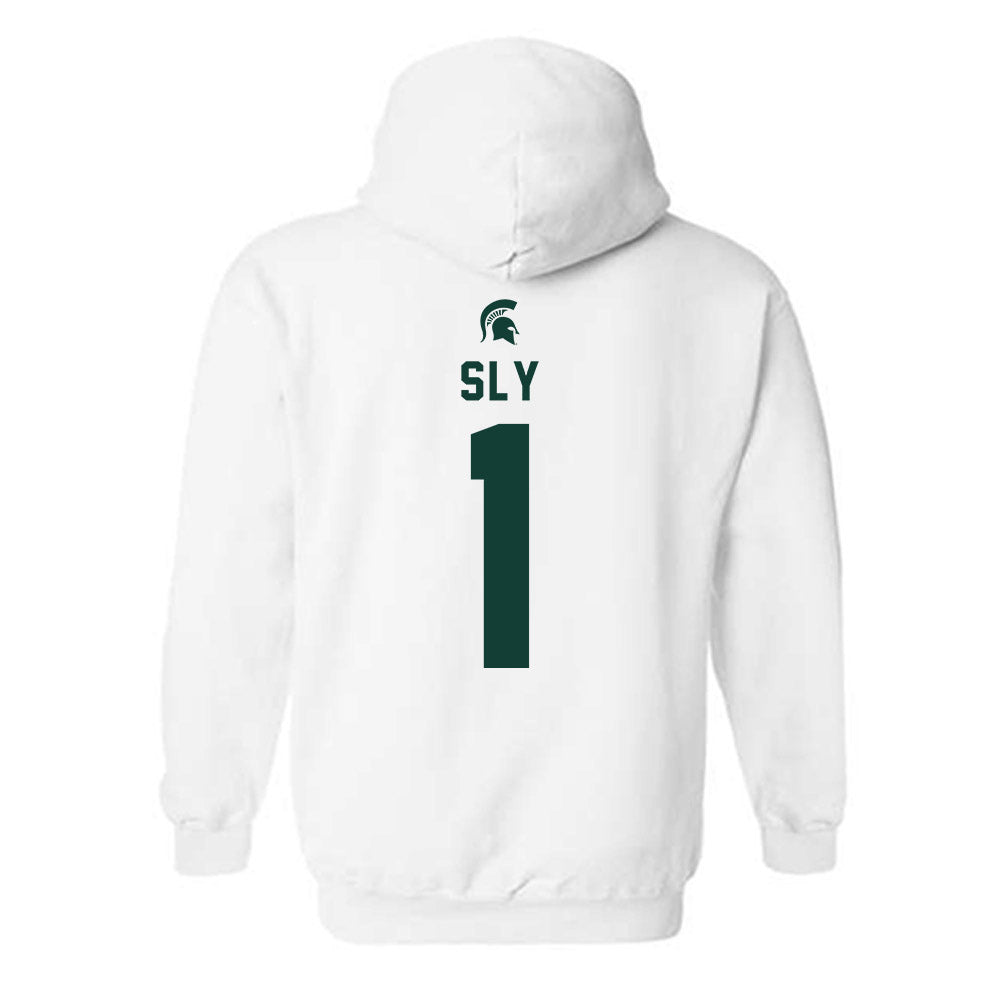 Michigan State - NCAA Men's Soccer : Michael Sly - Classic Shersey Hooded Sweatshirt-1