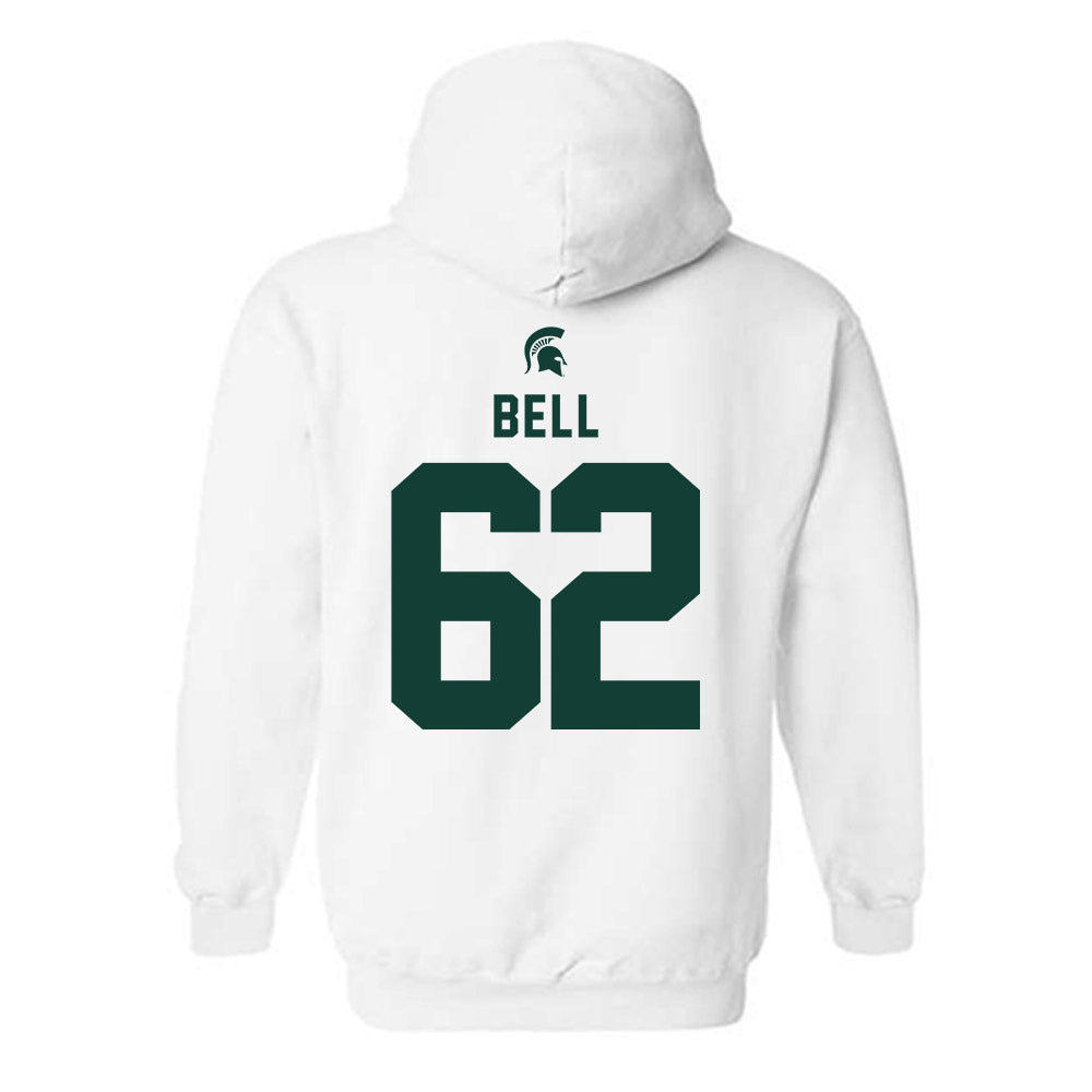 Michigan State - NCAA Football : Justin Bell - Classic Shersey Hooded Sweatshirt-1