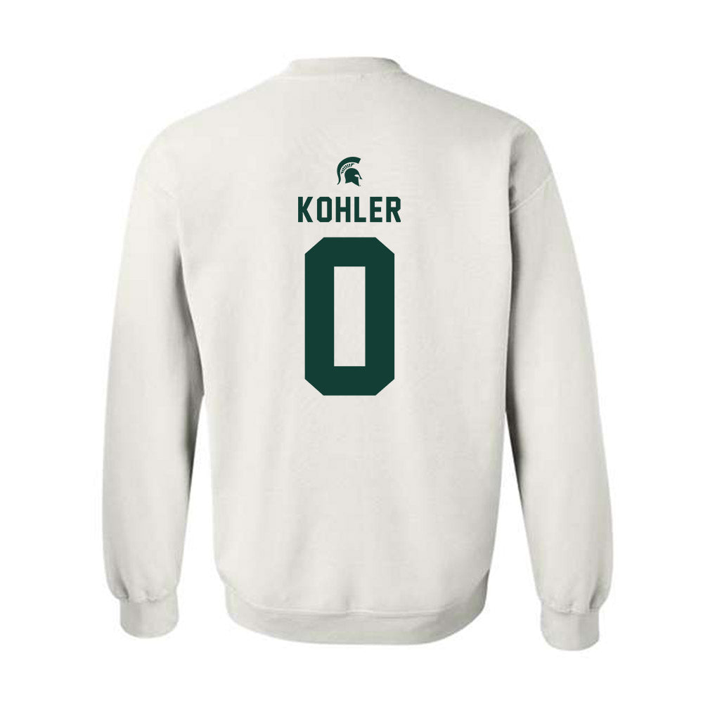 Michigan State - NCAA Men's Basketball : Jaxon Kohler - Classic Shersey Crewneck Sweatshirt-1