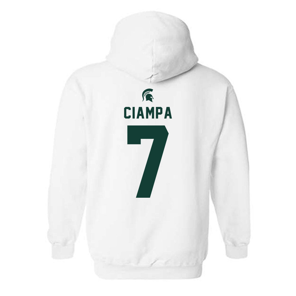 Michigan State - NCAA Women's Soccer : Aubree Ciampa - Classic Shersey Hooded Sweatshirt-1