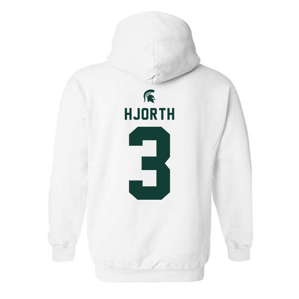 Michigan State - NCAA Women's Soccer : Taya Hjorth - Classic Shersey Hooded Sweatshirt-1