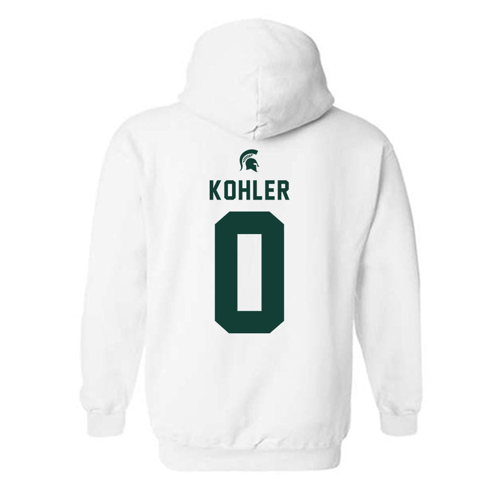 Michigan State - NCAA Men's Basketball : Jaxon Kohler - Classic Shersey Hooded Sweatshirt-1