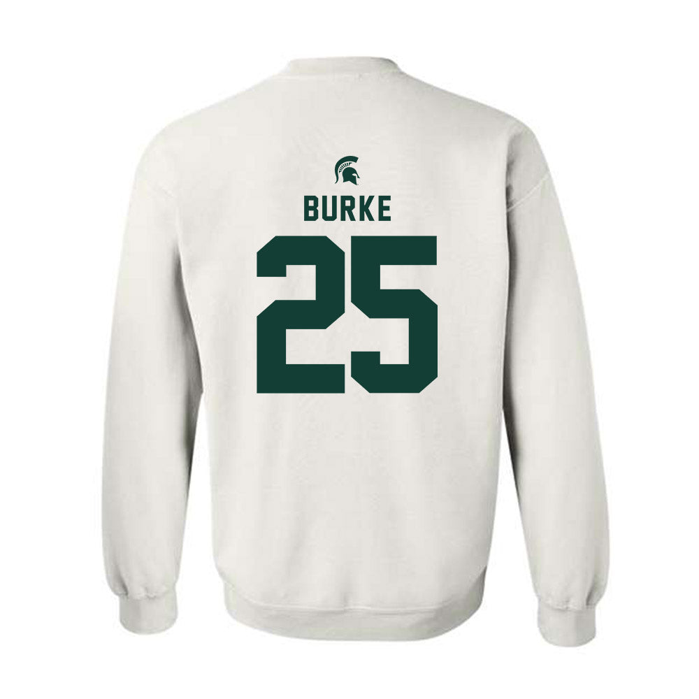 Michigan State - NCAA Men's Ice Hockey : Cole Burke - Classic Shersey Crewneck Sweatshirt-1