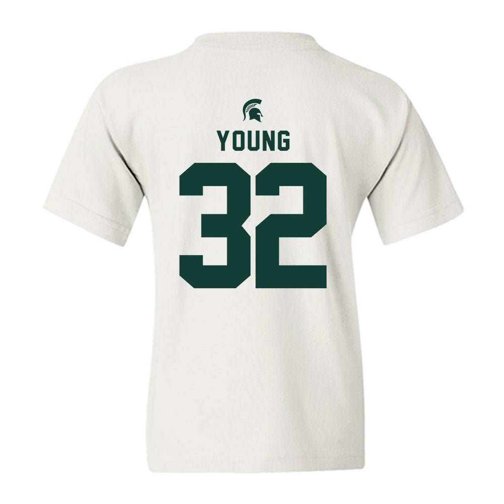 Michigan State - NCAA Football : Evan Young - Classic Shersey Youth T-Shirt-1