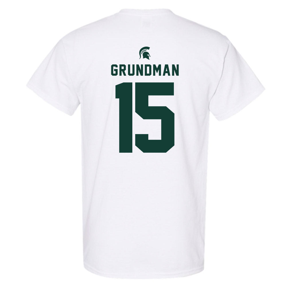 Michigan State - NCAA Baseball : Gannon Grundman - Classic Shersey T-Shirt-1