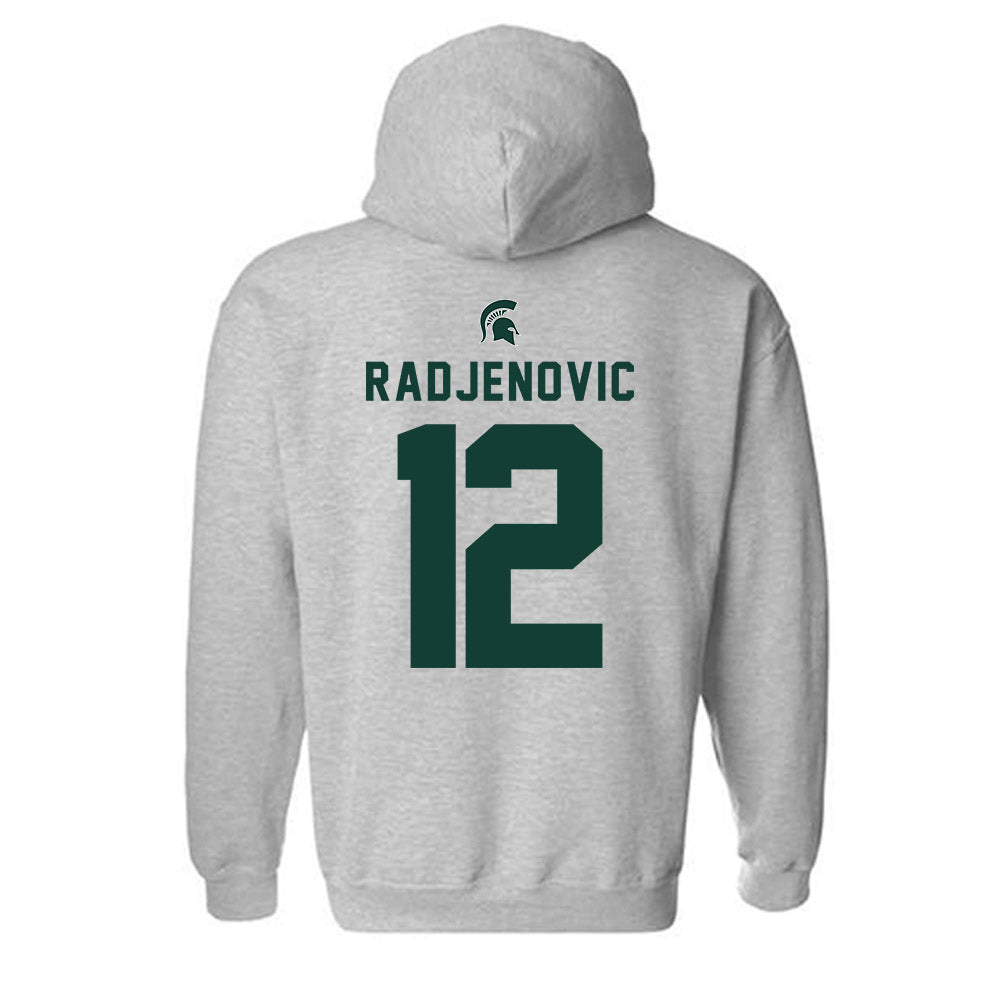 Michigan State - NCAA Men's Tennis : Vuk Radjenovic - Generic Shersey Hooded Sweatshirt-1