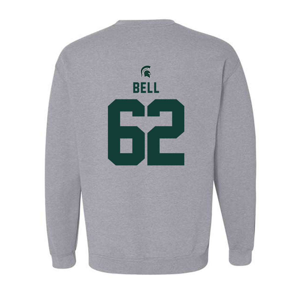 Michigan State - NCAA Football : Justin Bell - Generic Shersey Crewneck Sweatshirt-1