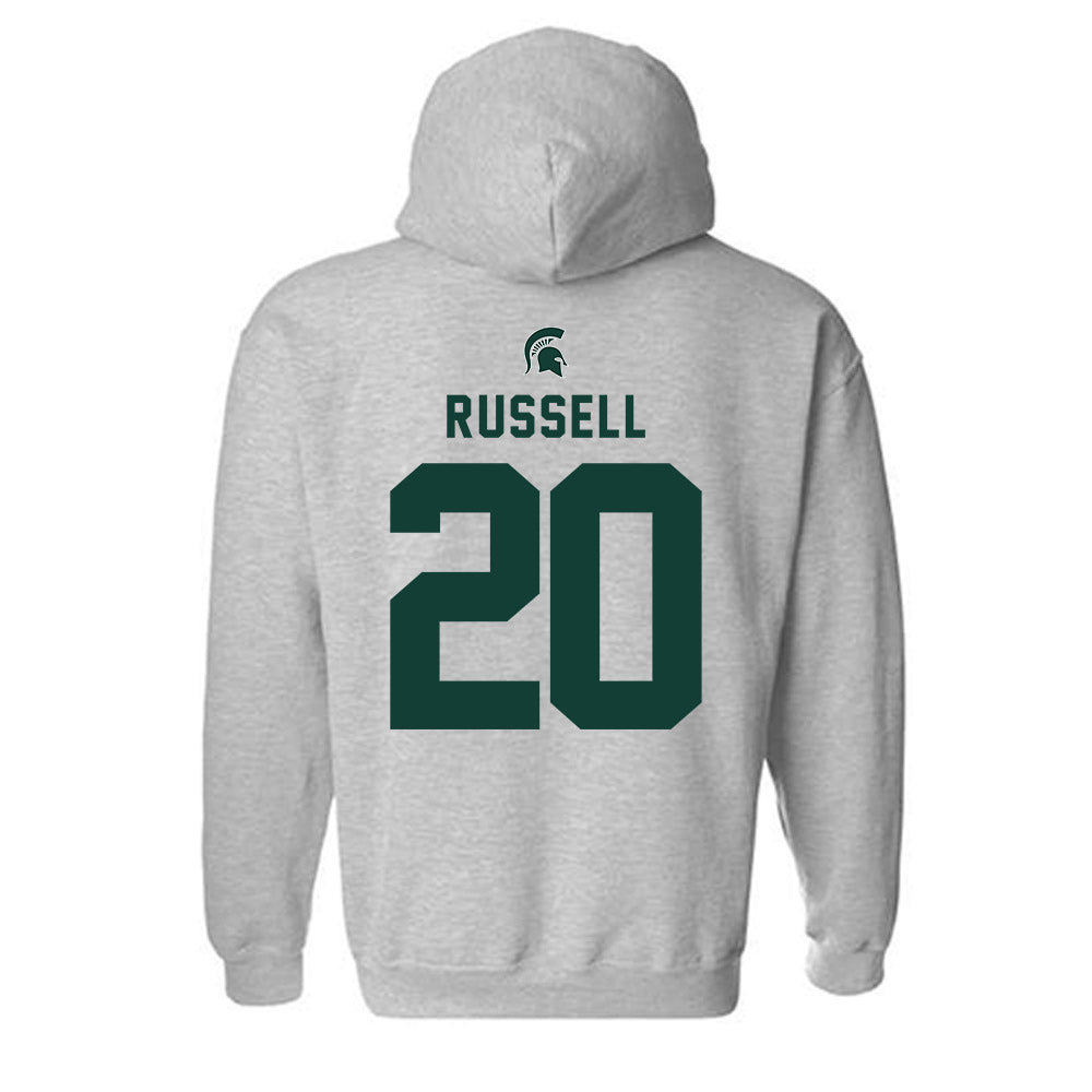 Michigan State - NCAA Men's Ice Hockey : Daniel Russell - Generic Shersey Hooded Sweatshirt-1