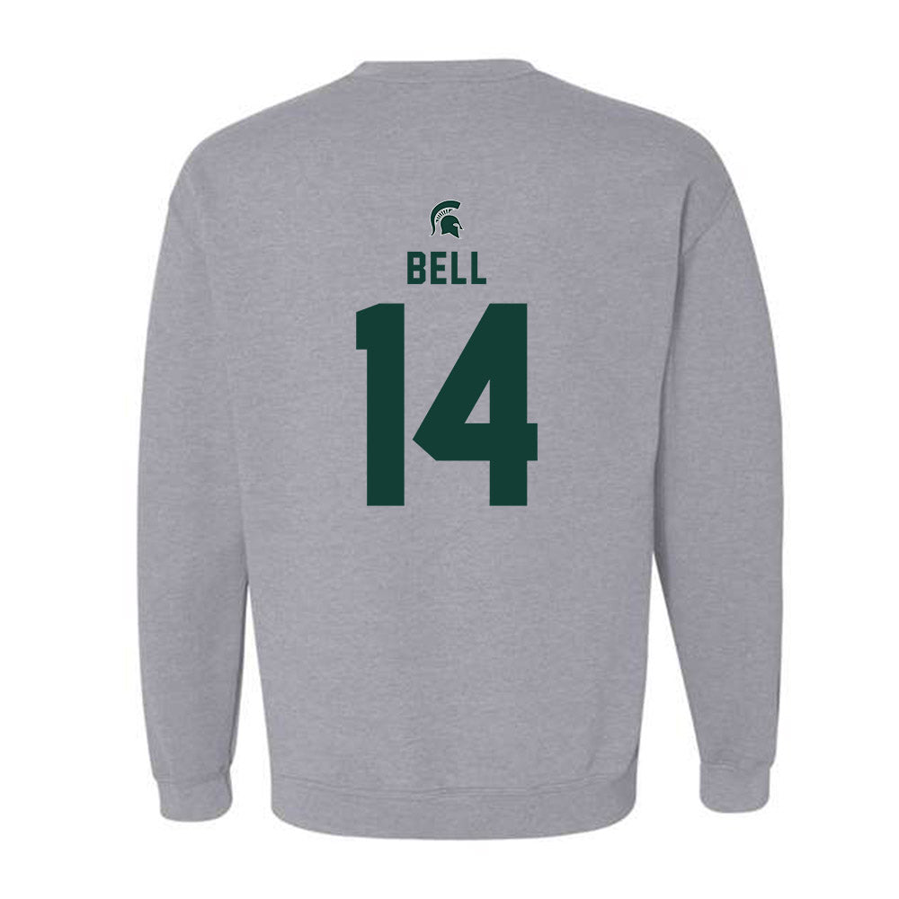 Michigan State - NCAA Football : Malcolm Bell - Generic Shersey Crewneck Sweatshirt-1