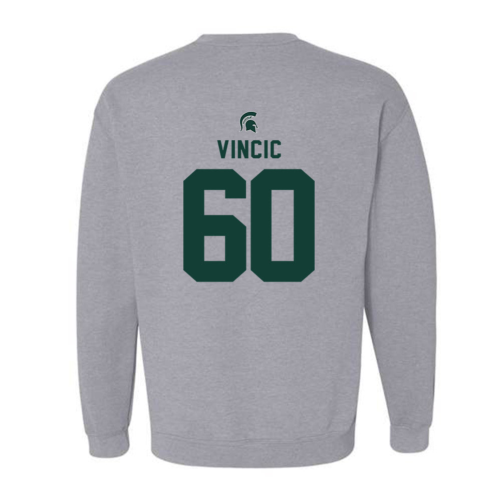 Michigan State - NCAA Football : Luka Vincic - Generic Shersey Crewneck Sweatshirt-1