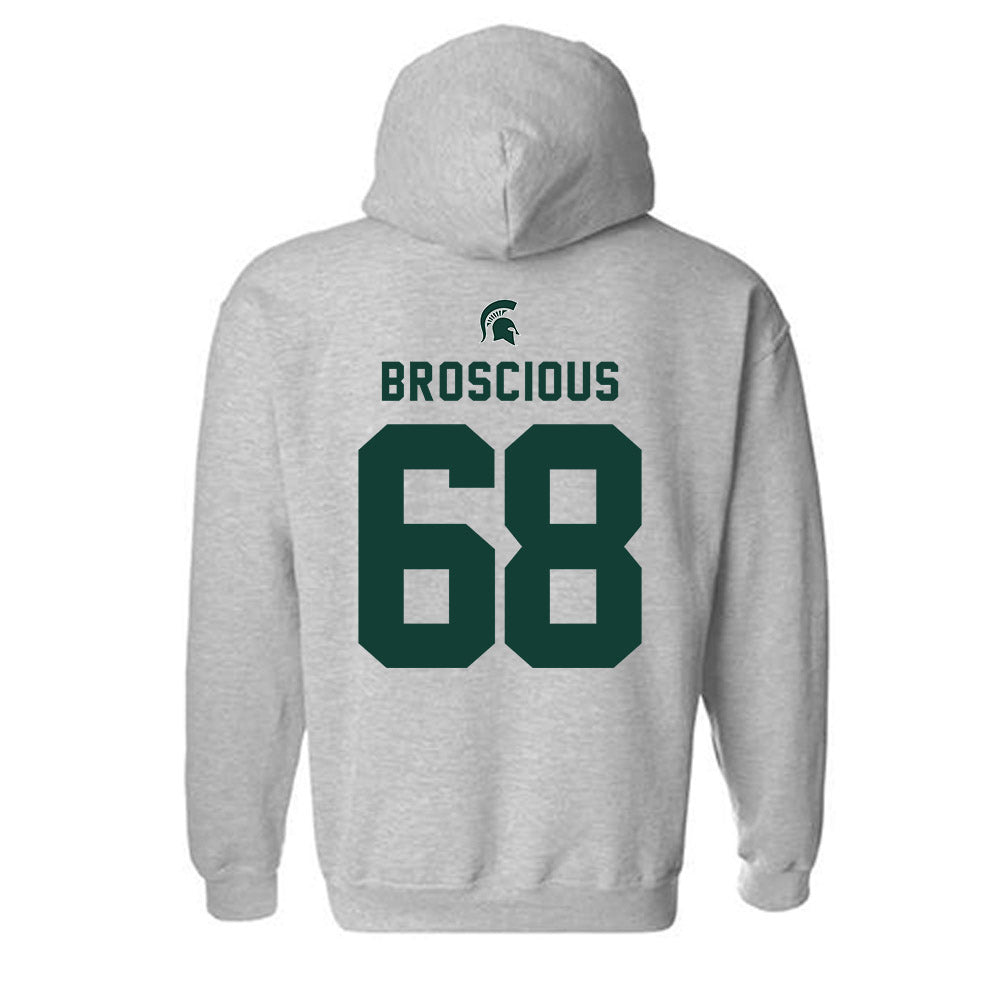 Michigan State - NCAA Football : Gavin Broscious - Generic Shersey Hooded Sweatshirt