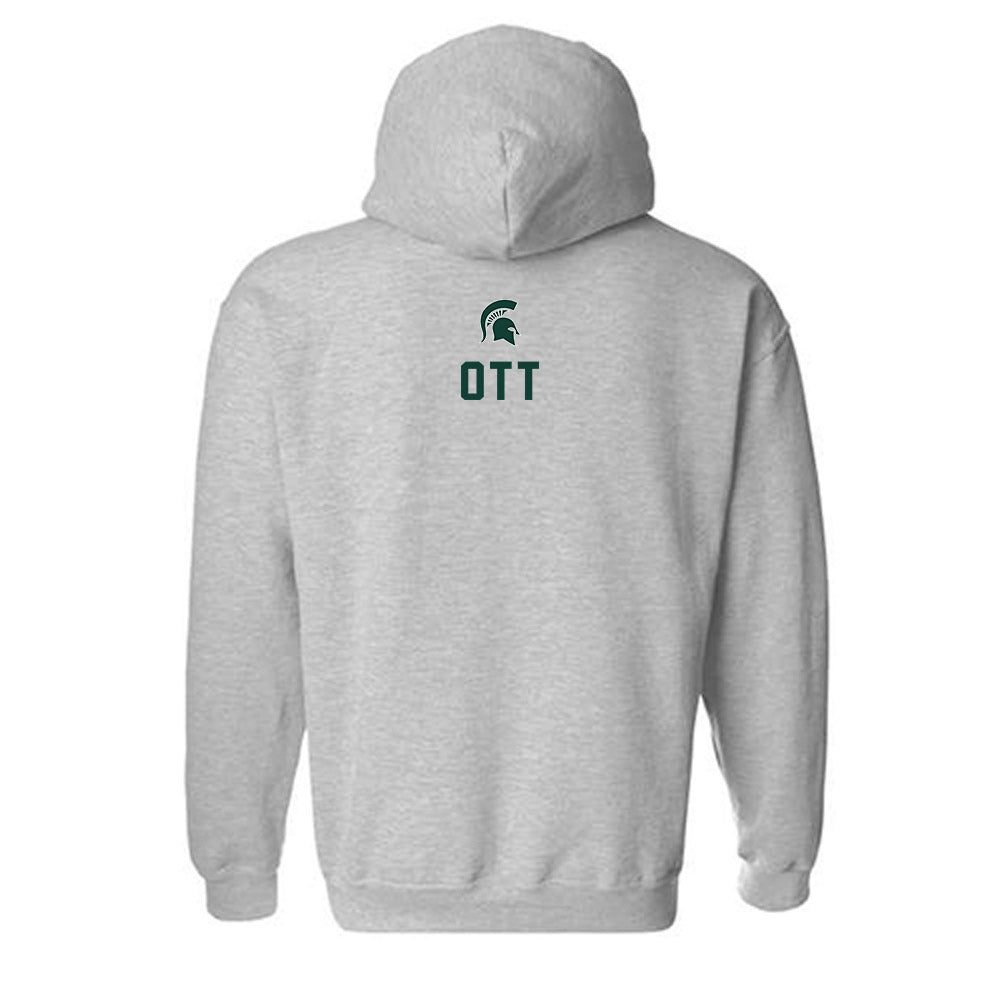 Michigan State - NCAA Women's Rowing : Madison Ott - Generic Shersey Hooded Sweatshirt-1