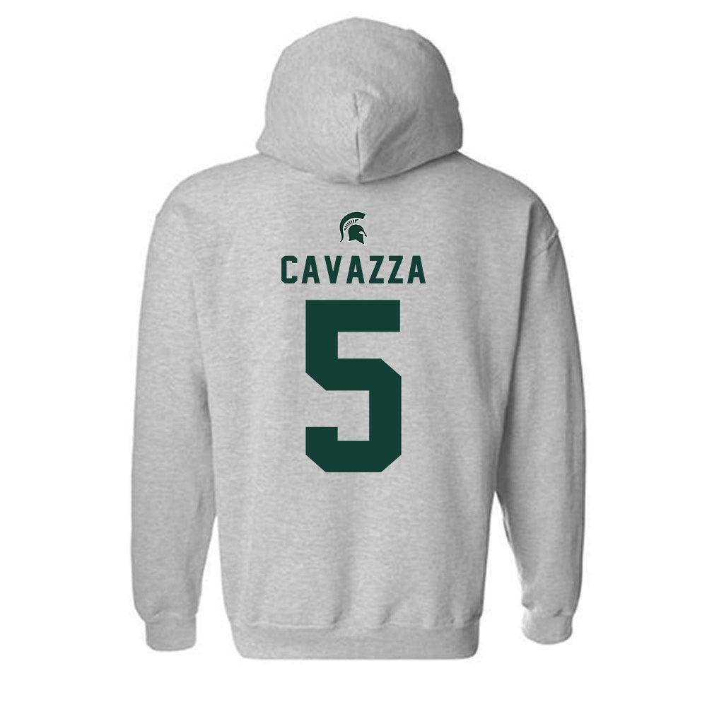 Michigan State - NCAA Women's Field Hockey : Mora Cavazza - Generic Shersey Hooded Sweatshirt-1