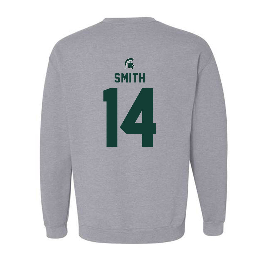 Michigan State - NCAA Men's Basketball : Davis Smith - Generic Shersey Crewneck Sweatshirt