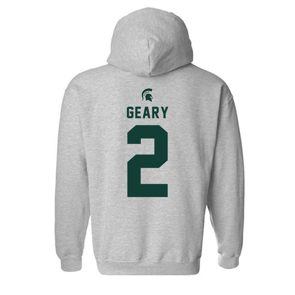 Michigan State - NCAA Men's Ice Hockey : Patrick Geary - Generic Shersey Hooded Sweatshirt