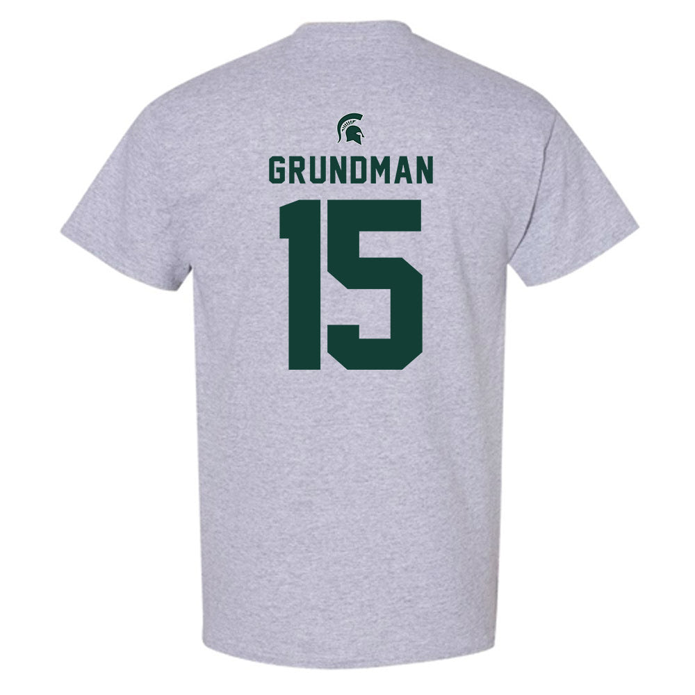 Michigan State - NCAA Baseball : Gannon Grundman - Generic Shersey T-Shirt-1