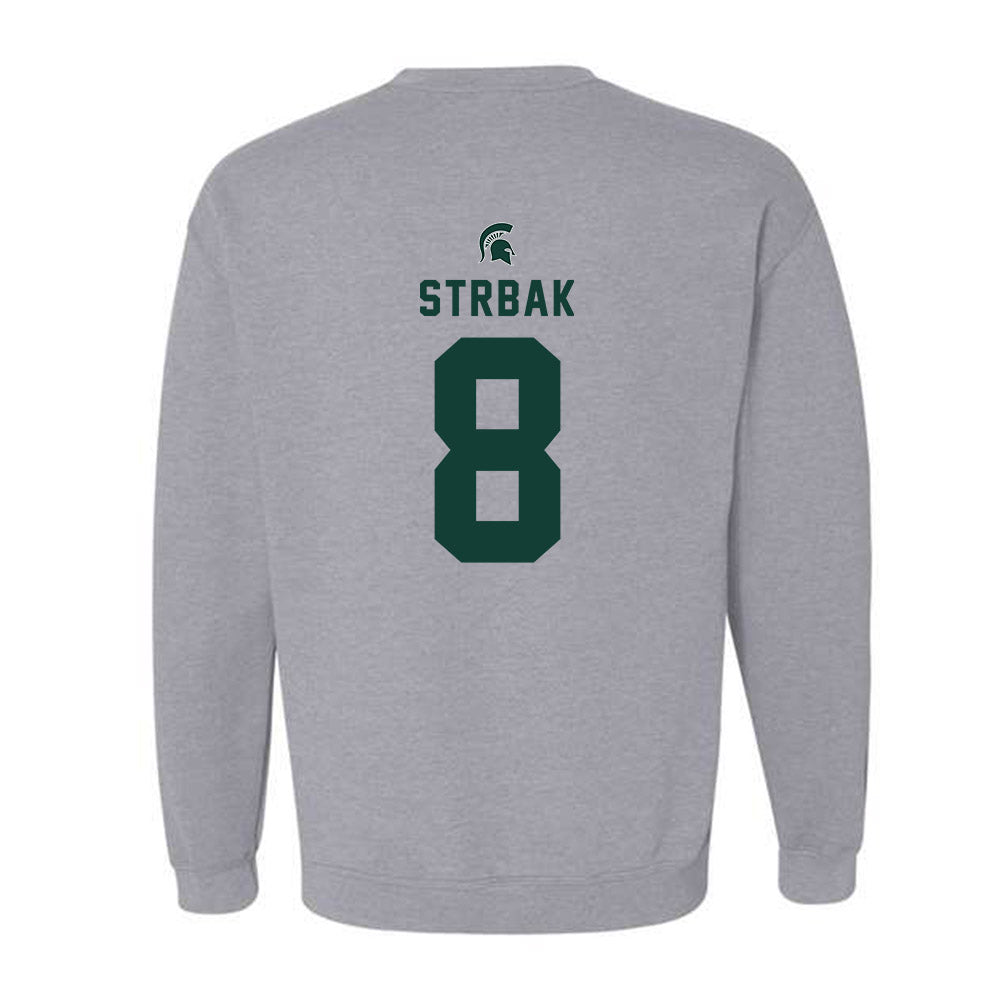 Michigan State - NCAA Men's Ice Hockey : Maxim Strbak - Generic Shersey Crewneck Sweatshirt-1